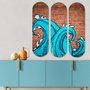 Wallity Cuadro Decorativo de MDF Multicolor (3 Piezas, 70 x 70 cm)